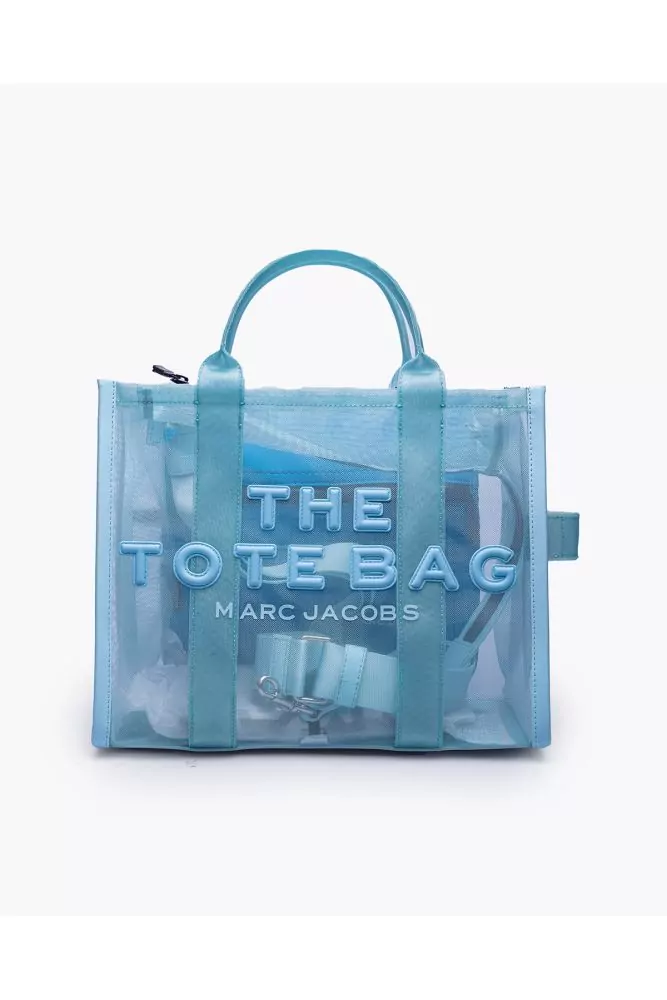 Small Leather Tote Bag in Blue - Marc Jacobs