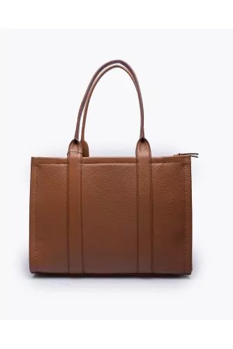 The Utility-Work Tote - Grained Leather Bag