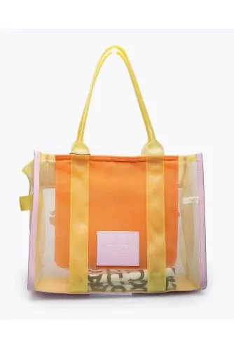 The Tote Large Mesh - Textile and transperent tulle bag