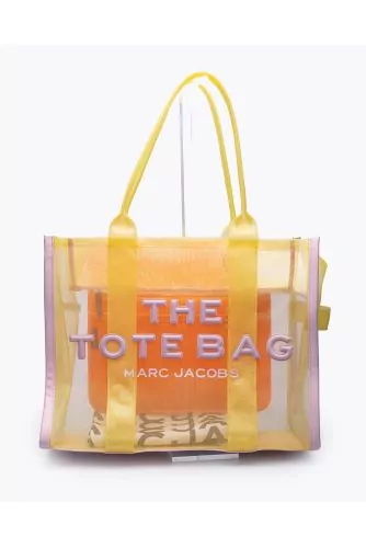 The Tote Large Mesh - Textile and transperent tulle bag