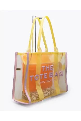 The Tote Large Mesh - Textile and transperent tulle bag