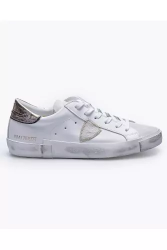 Paris - Calf leather sneakers with cut-outs