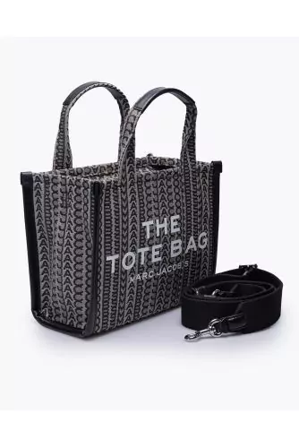 The Tote Bag Mini - Monogrammed Jacquard and Leather Bag