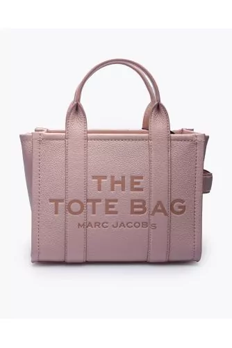 The Tote bag Mini - Sac en cuir grainé avec bandoulière