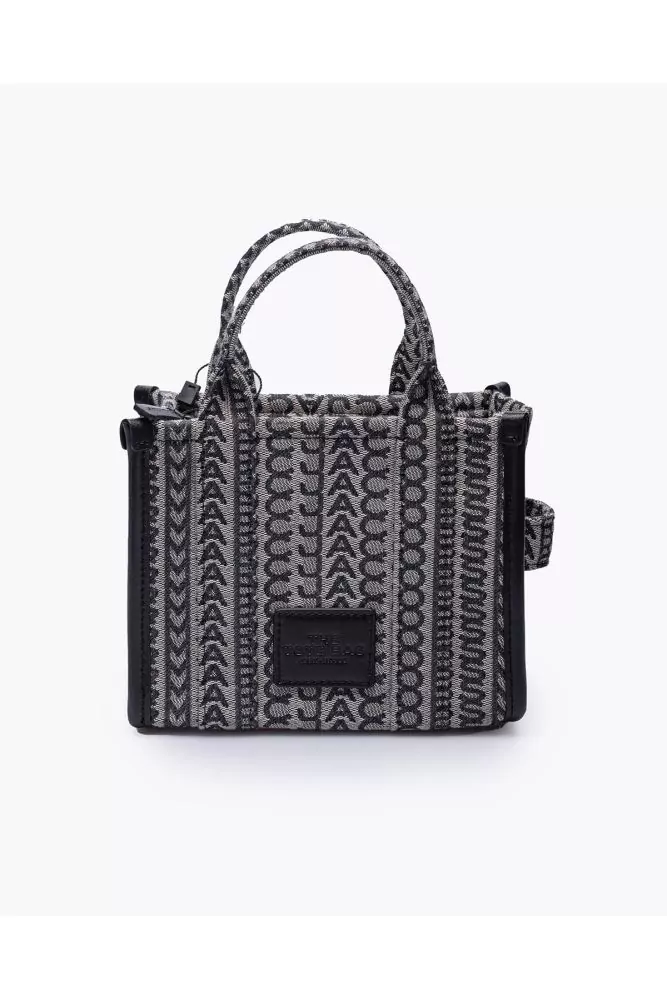 The Monogram Tote Bag Micro - Sac en jacquard monogrammé er cuir