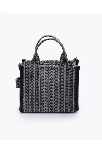 The Monogram Tote Bag Micro - Sac en jacquard monogrammé er cuir