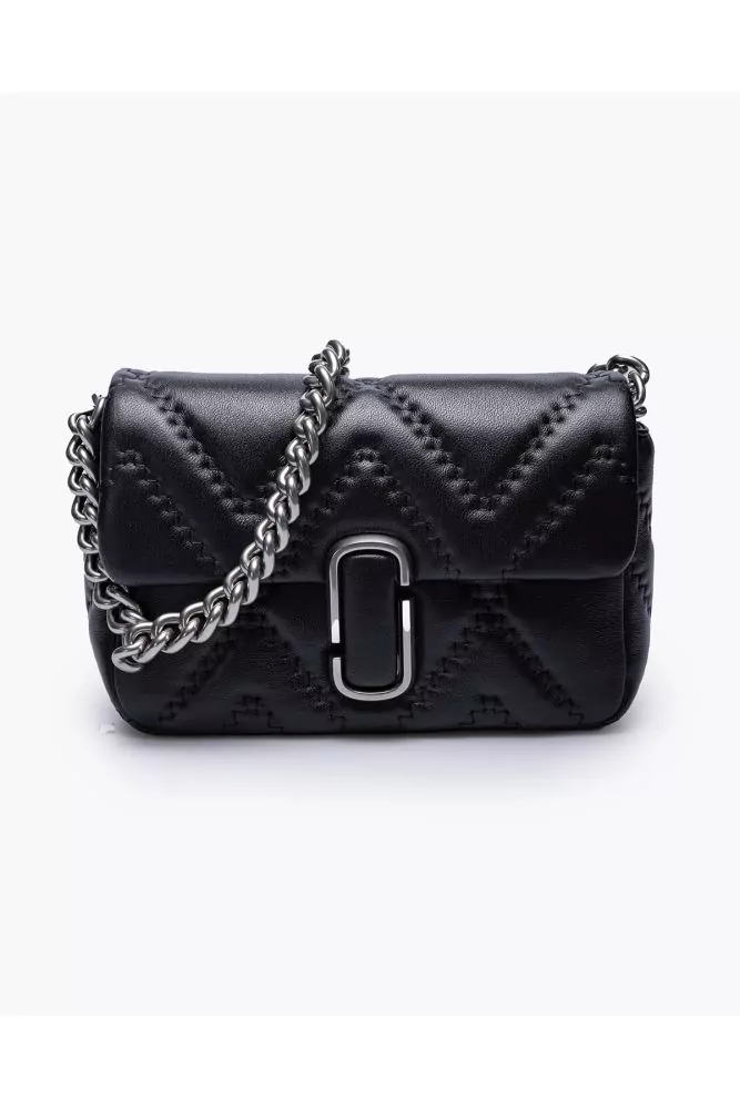 The J Marc Leather Shoulder Bag in Black - Marc Jacobs