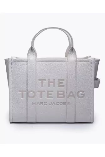 The Tote Bag Small - Sac en cuir grainé avec logo