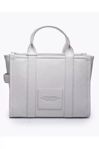 The Tote Bag Small - Grained leather bag with Marc Jacobs logo
