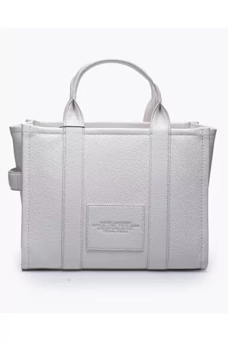 The Tote Bag Small - Sac en cuir grainé avec logo