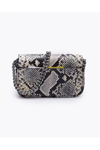 The J-Marc Mini - Python print leather bag