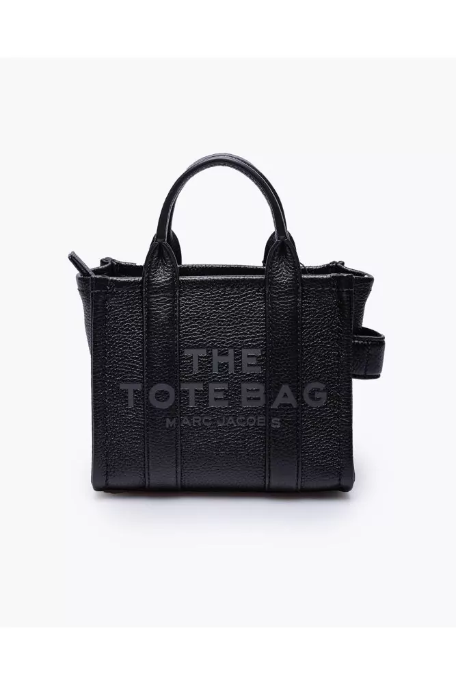 The Tote Bag Micro - Grained leather bag with shoulder strap