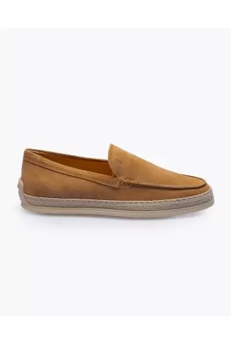 Tod's Moccasins in Camel color rubber and rope sole