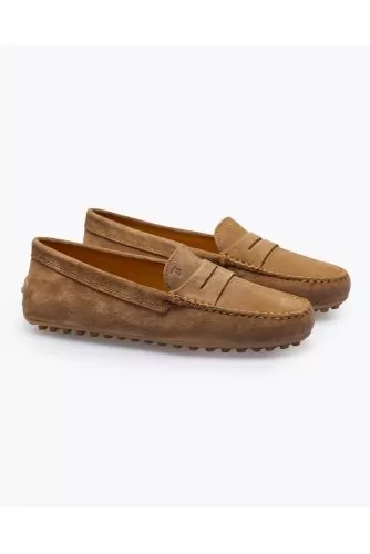 Moccasins Tods New City Gommini suede camel