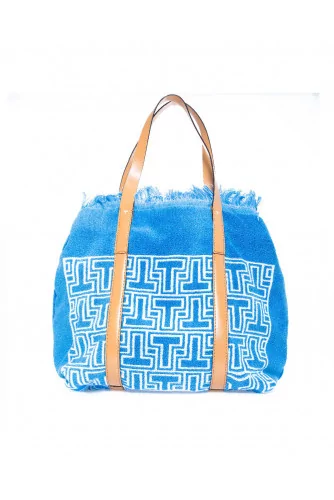 Sac de plage Tory Burch "Towel T tote" bleu