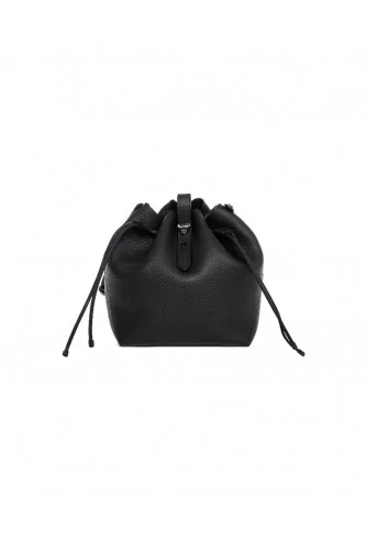 Secchiello Iconic Restyling - Leather bucket bag with long shoulder strap