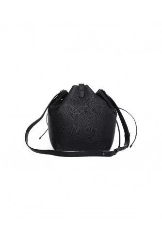 Secchiello Iconic Restyling - Leather bucket bag with long shoulder strap