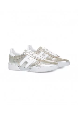 Sneakers Hogan "Retro-Volley" light gold for women