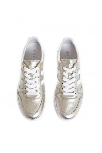 Sneakers Hogan "Retro-Volley" light gold for women