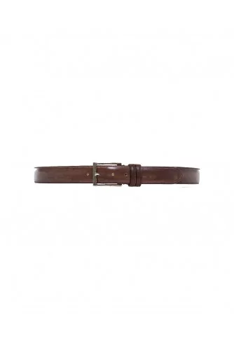 Ceinture Jacques Loup marron veau patiné pour homme