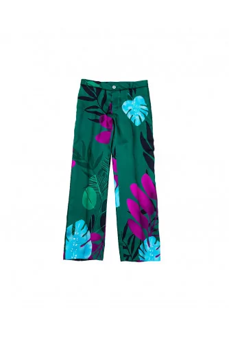 Green shirt and trousers Stella Jean for women