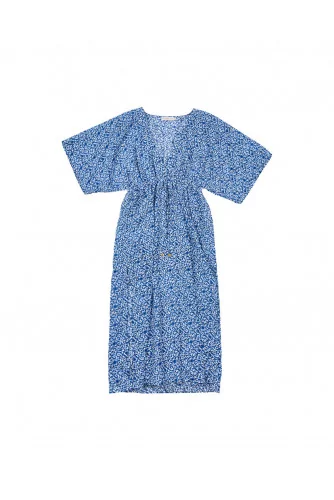 Robe Tory Burch Ivoire et bleu ciel