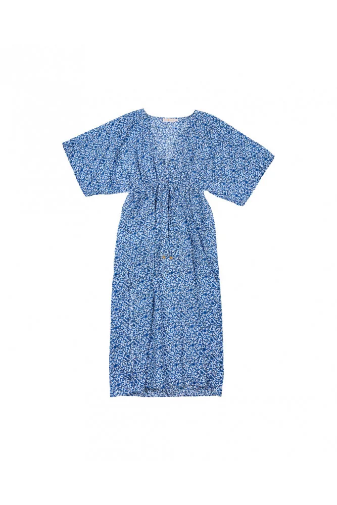 Robe Tory Burch Ivoire et bleu ciel