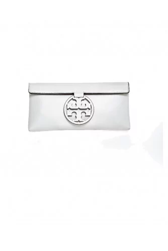 Small cream colored pouch Tory Burch "Miller Clutch" for women