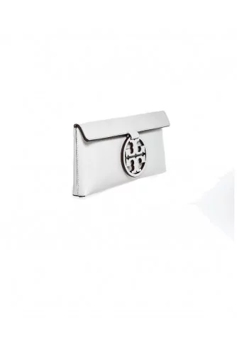 Pochette Tory Burch "Miller clutch" crème