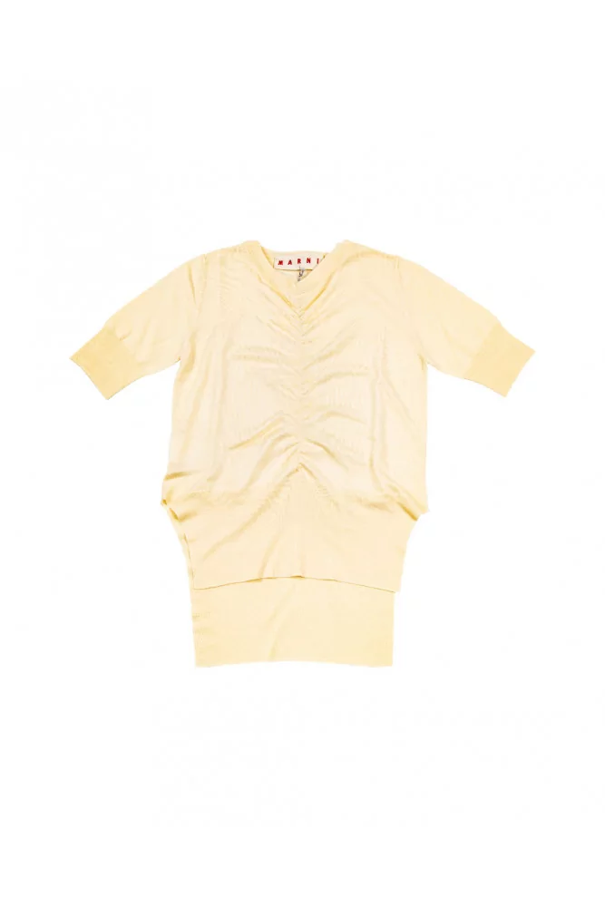 T-shirt Marni jaune paille