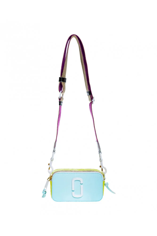 Sac Marc Jacobs "Snapshot ceramic" bleu clair pour femme