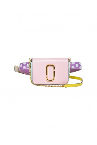 Rectangular pink and light blue belt bag "Hip Shot" Marc Jacobs for women