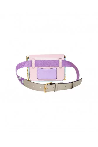 Rectangular pink and light blue belt bag "Hip Shot" Marc Jacobs for women