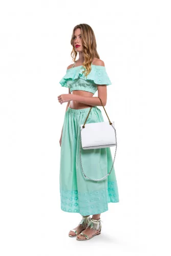 Long aqua colored skirt Fendi for women