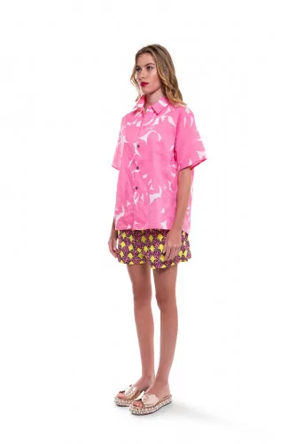 Shirt Marni with large pink flowers for women