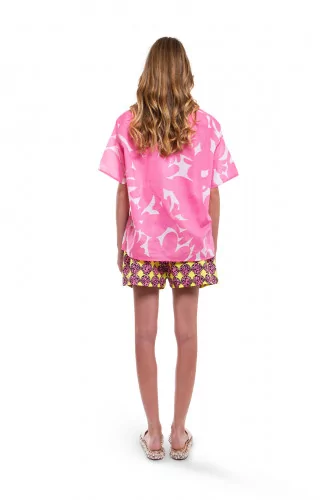 Shirt Marni with large pink flowers for women