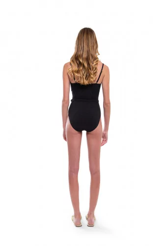 Black one-piece swimsuit Tory Burch for women