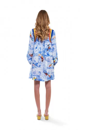 Robe Stella Jean bleu ciel