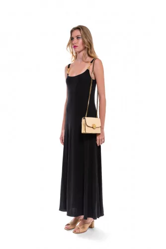 Robe à bretelles Tory Burch noir