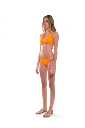 Maillot de bain Tory Burch 2 pièces "triangle" orange pour femme