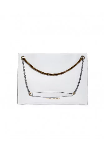 Sac Marc Jacobs "Double link 34" blanc pour femme