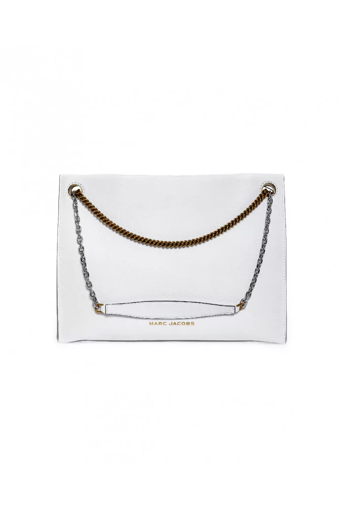 Sac Marc Jacobs "Double link 34" blanc pour femme