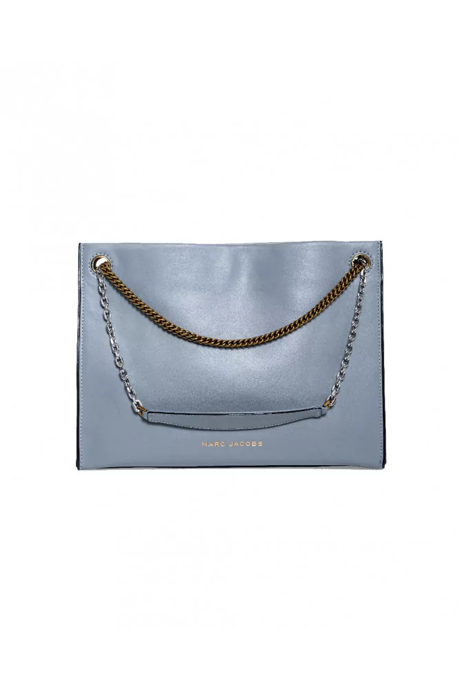 Sac Marc Jacobs "Double link 34" gris pour femme