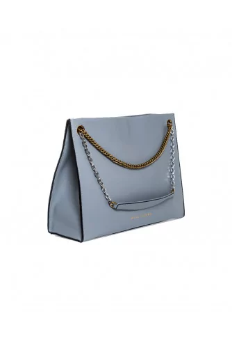 Sac Marc Jacobs "Double link 34" gris pour femme