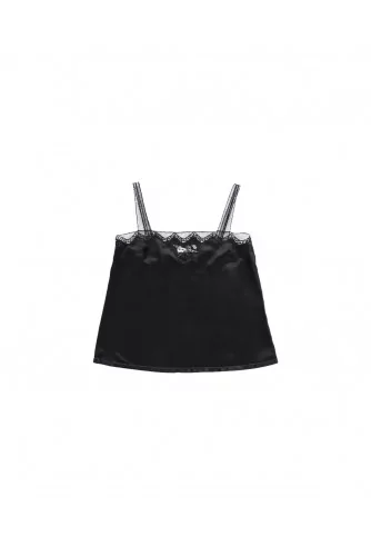 Achat Silk strap top with lace - Jacques-loup