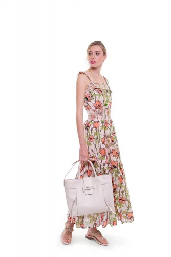 Multicolored strap dress with floral dress Tory Burch for women