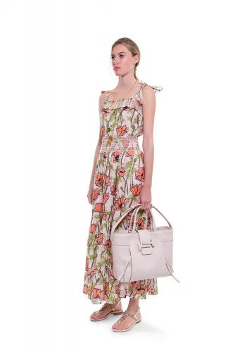 Multicolored strap dress with floral dress Tory Burch for women