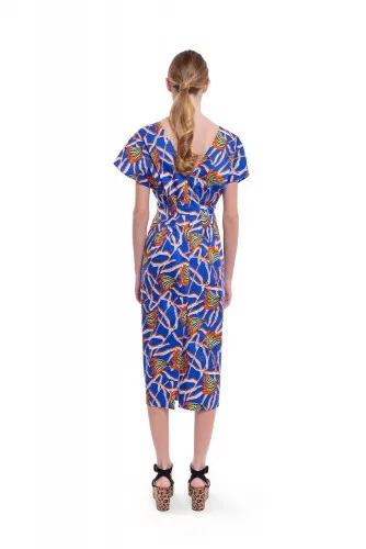 Blue and orange dress Stella Jean for women