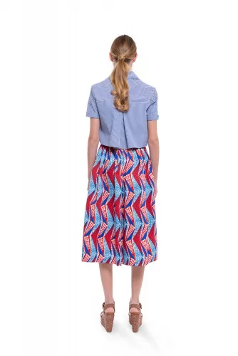 Blue and red skirt dress Stella Jean for women