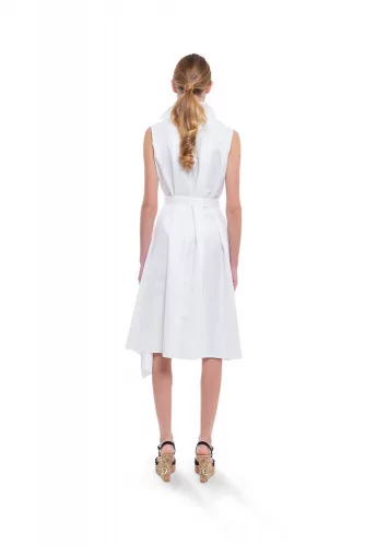 Asymmetrial white shirt dress Mihara Yasuhiro for women